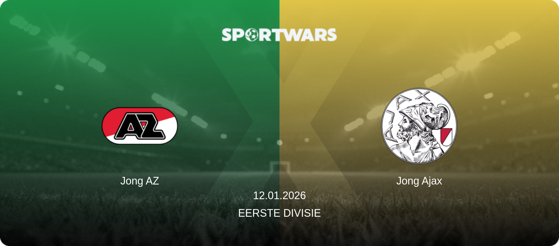 Jong AZ — Jong Ajax, 12.01.2026 — Eerste Divisie (match preview)