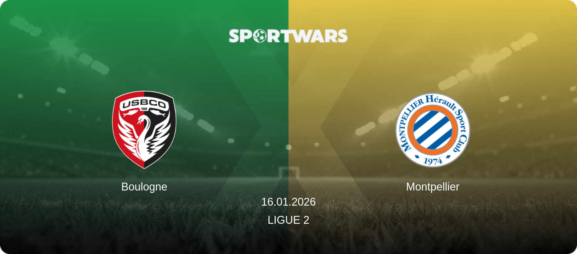 Boulogne — Montpellier, 16.01.2026 — Ligue 2 (match preview)