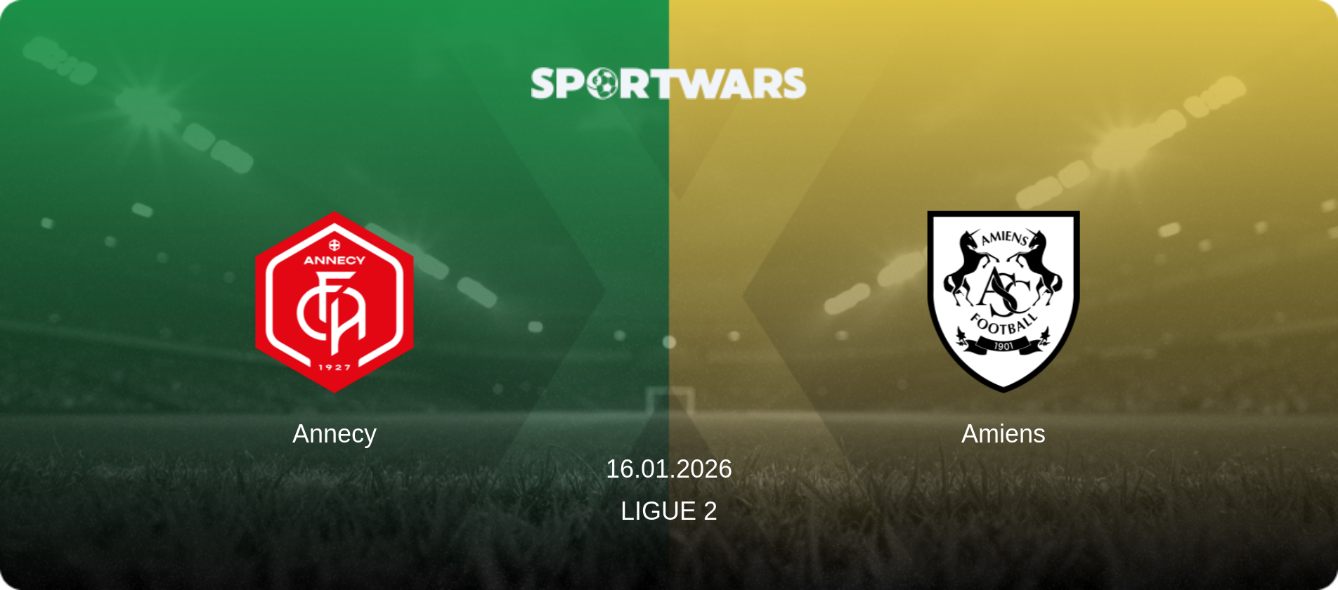 Annecy — Amiens, 16.01.2026 — Ligue 2 (match preview)