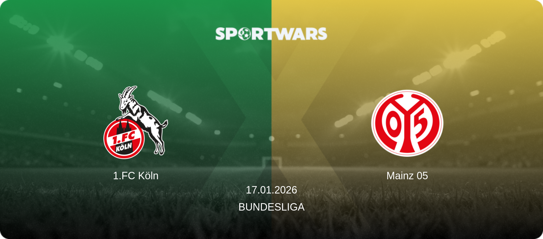 1.FC Köln — Mainz 05, 17.01.2026 — Bundesliga (match preview)