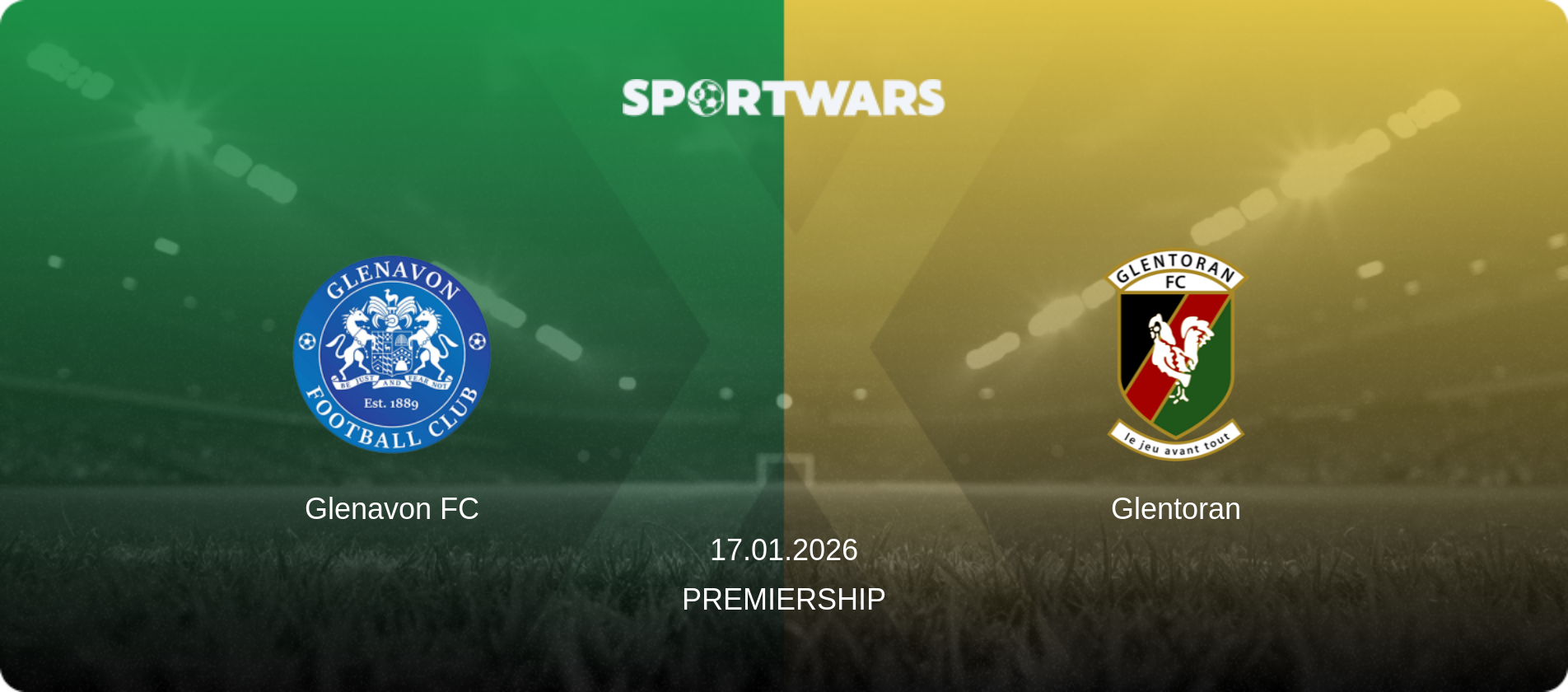 Glenavon FC — Glentoran, 17.01.2026 — Premiership (match preview)