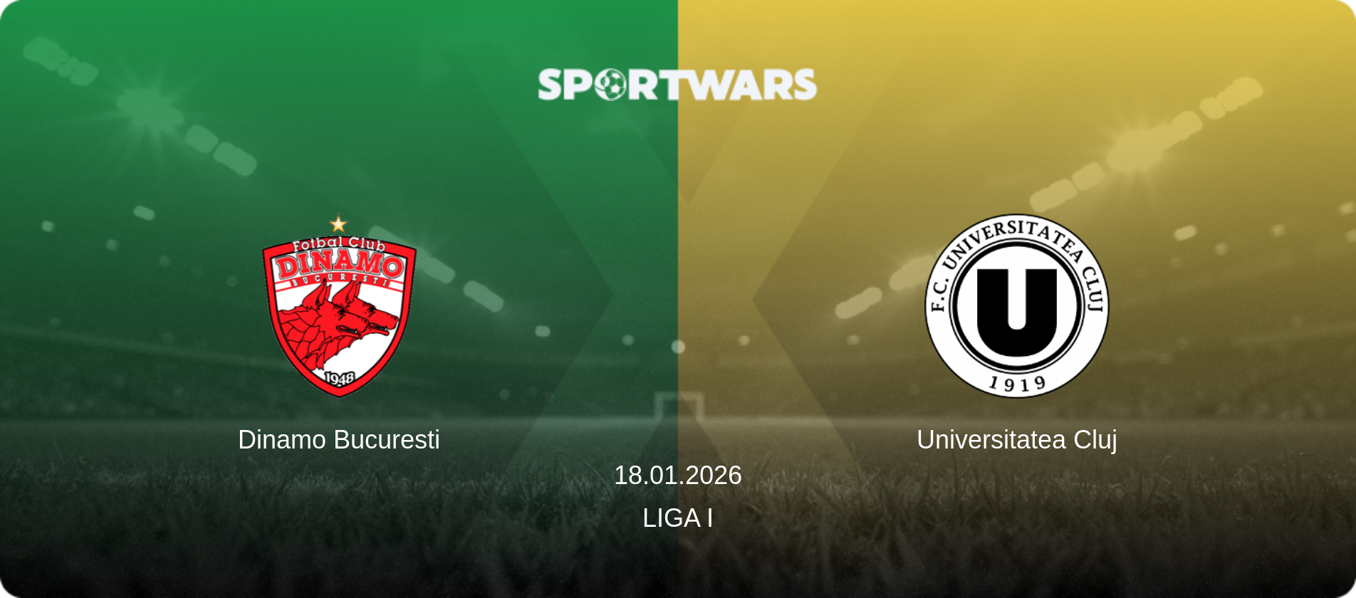 Dinamo Bucuresti — Universitatea Cluj, 18.01.2026 — Liga I (match preview)