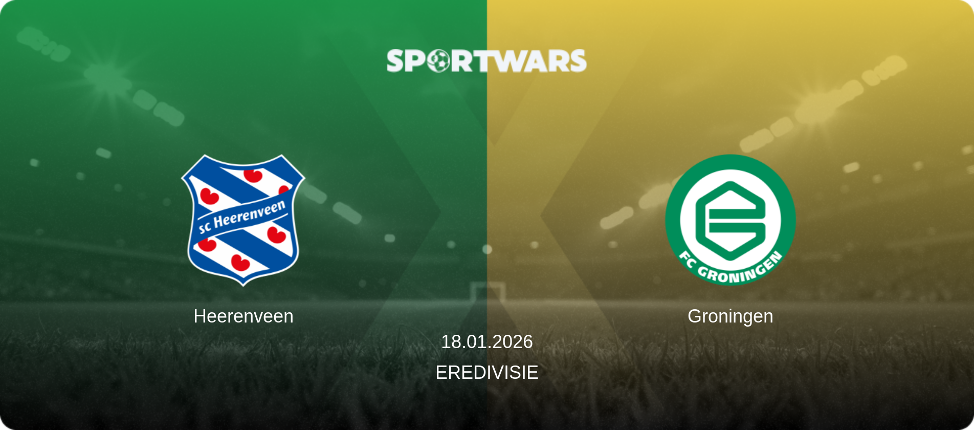 Heerenveen — Groningen, 18.01.2026 — Eredivisie (match preview)