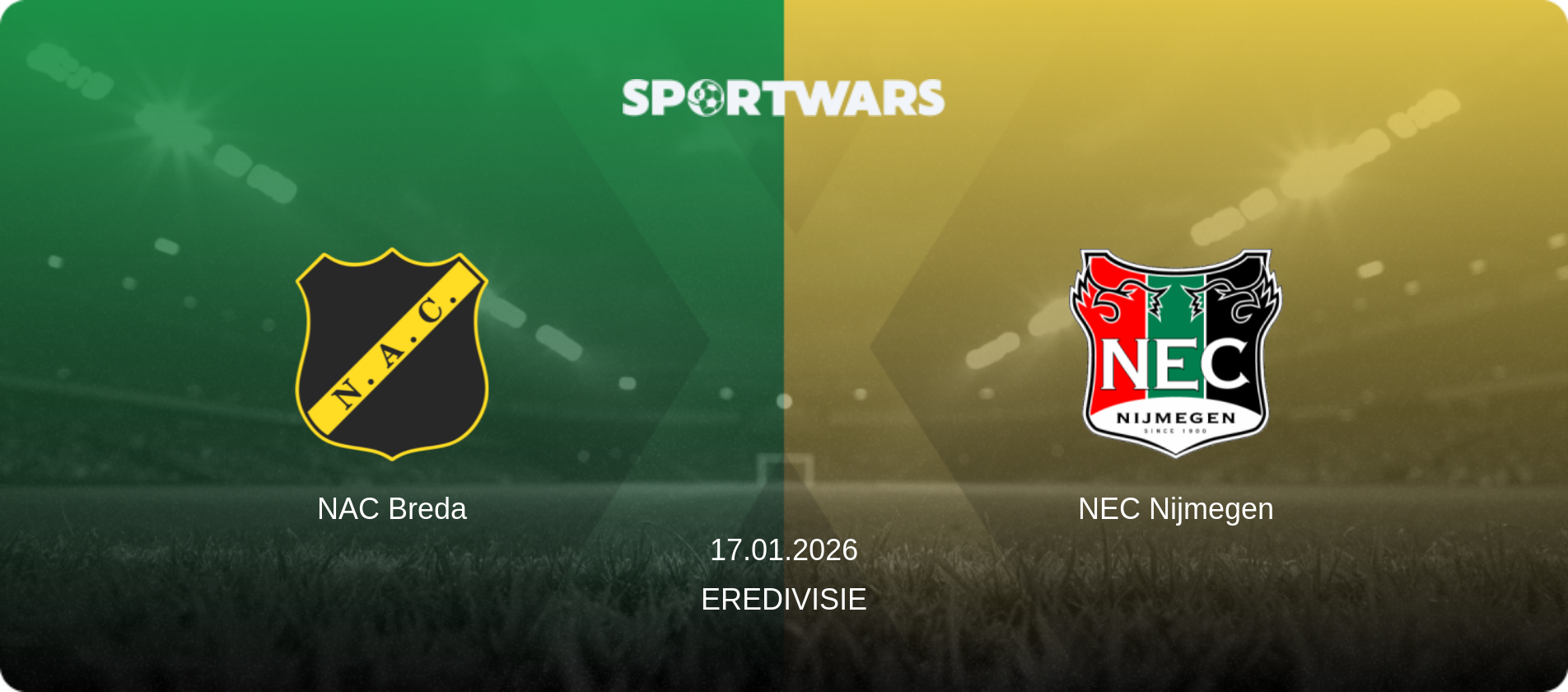 NAC Breda — NEC Nijmegen, 17.01.2026 — Eredivisie (match preview)