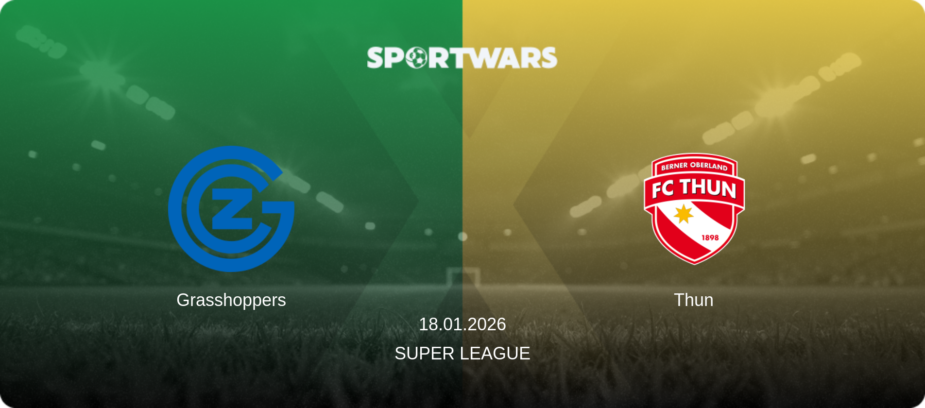 Grasshoppers — Thun, 18.01.2026 — Super League (match preview)