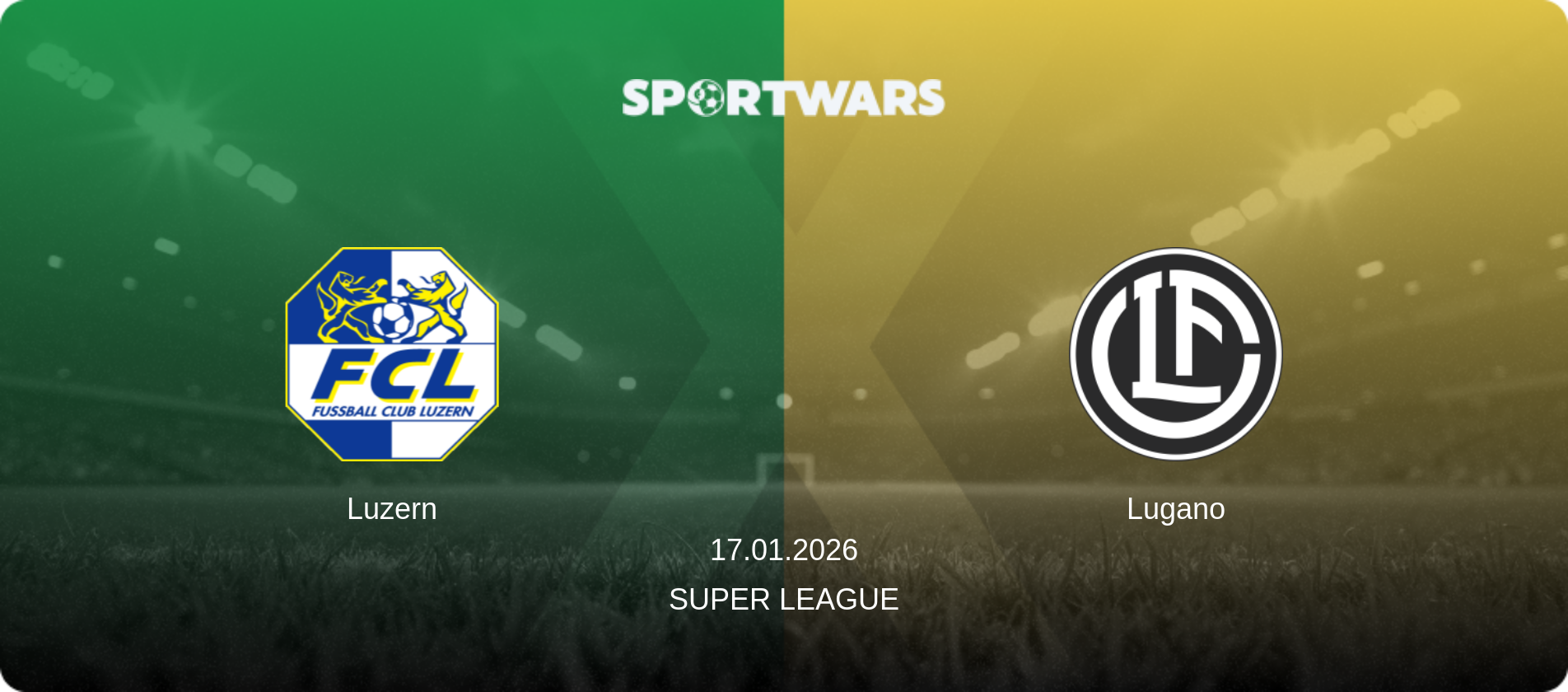Luzern — Lugano, 17.01.2026 — Super League (match preview)