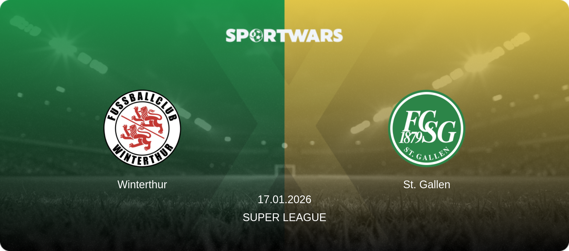 Winterthur — St. Gallen, 17.01.2026 — Super League (match preview)