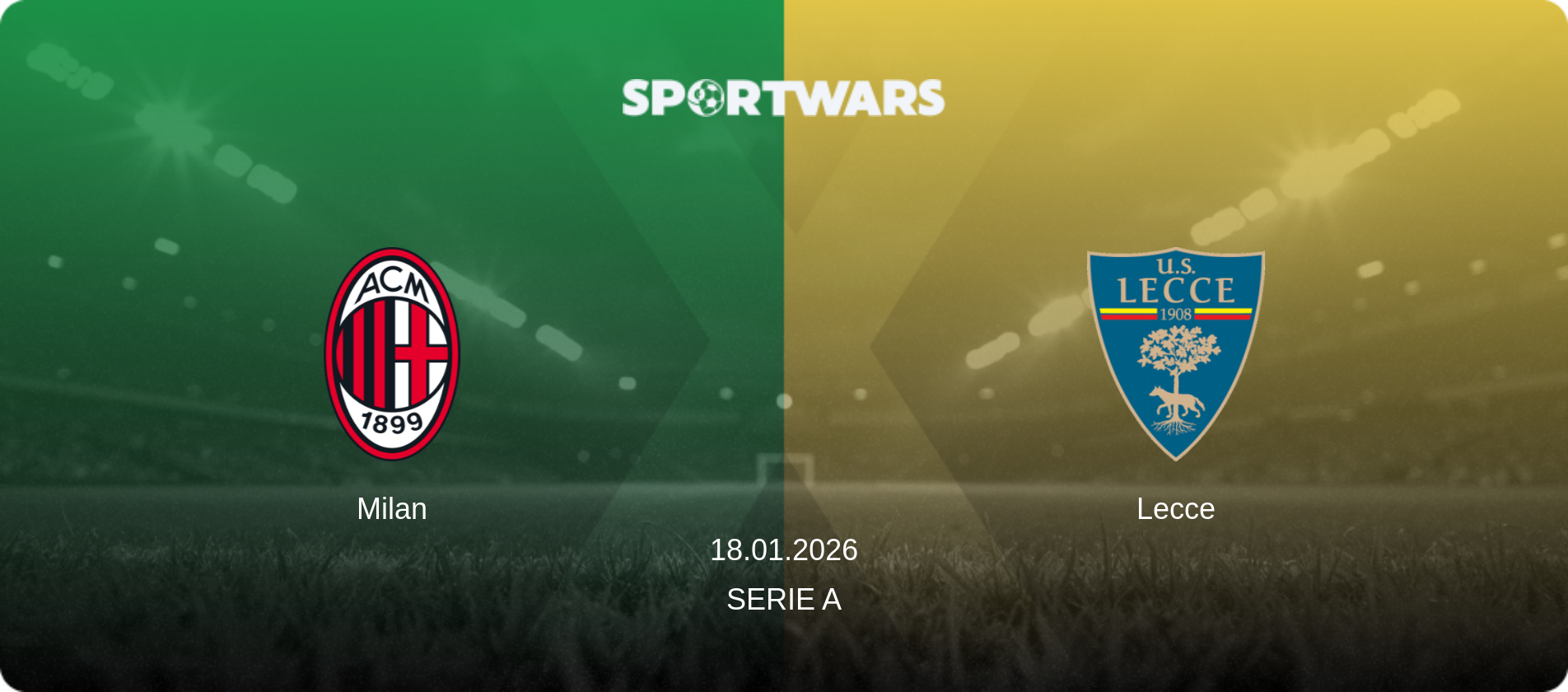 Milan — Lecce, 18.01.2026 — Serie A (match preview)
