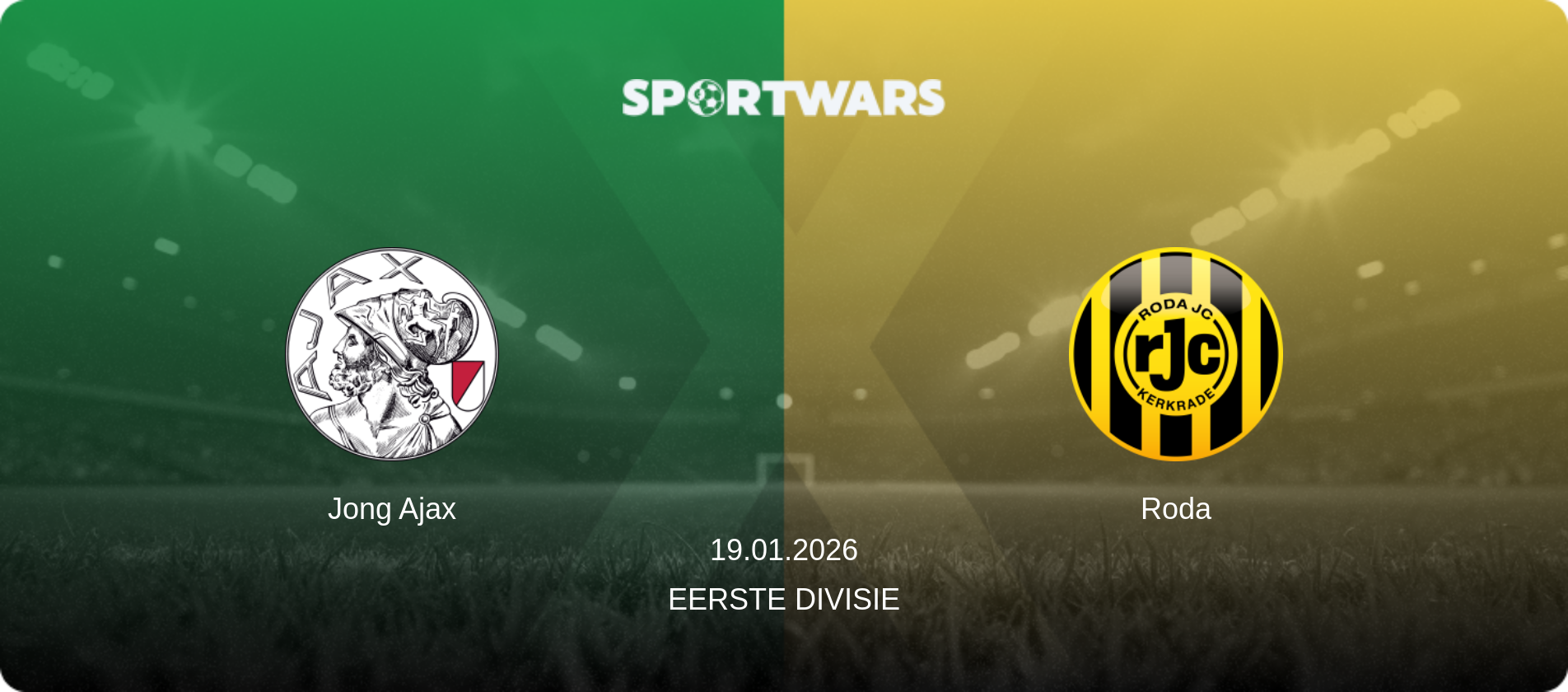 Jong Ajax — Roda, 19.01.2026 — Eerste Divisie (match preview)