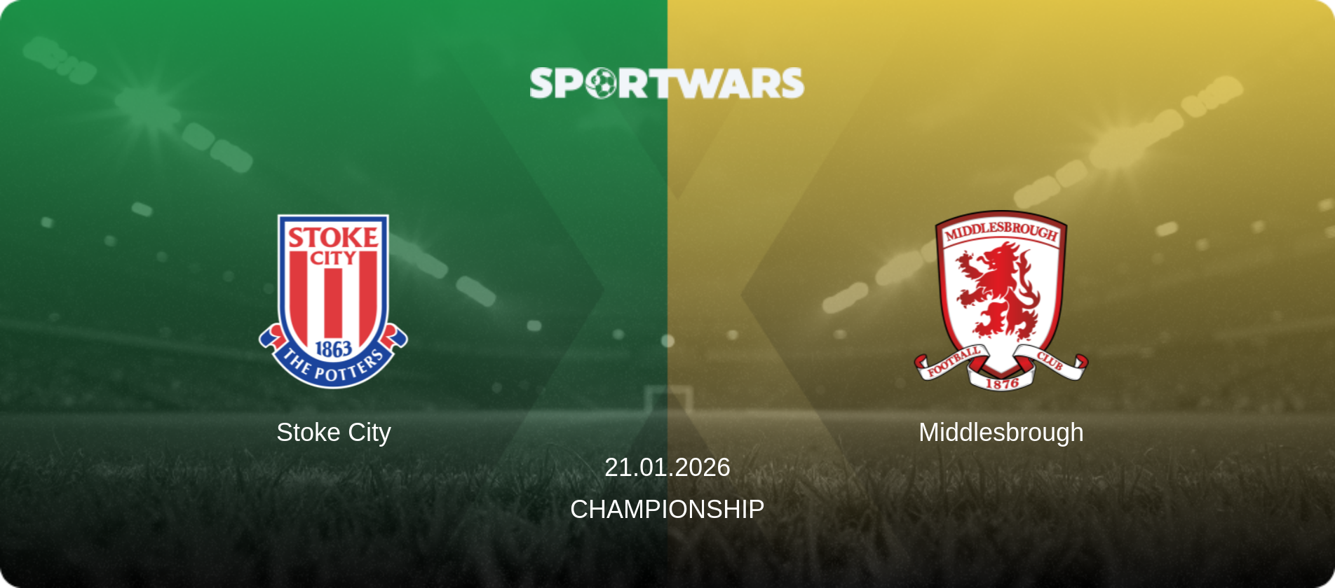 Stoke City — Middlesbrough, 21.01.2026 — Championship (match preview)