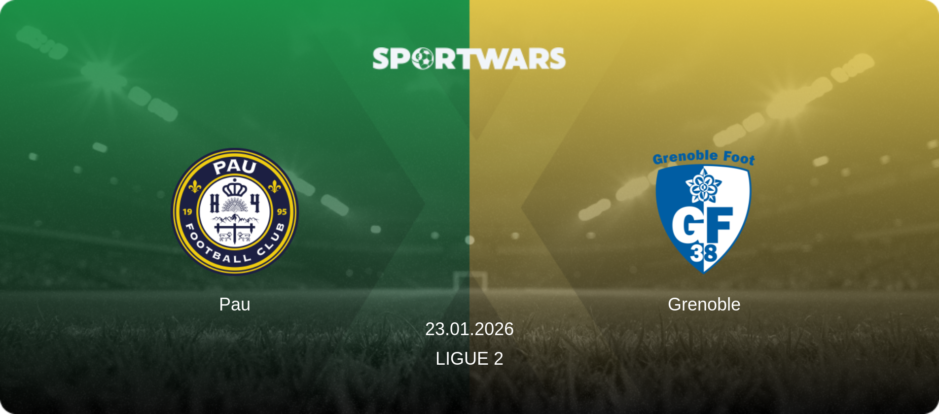 Pau — Grenoble, 23.01.2026 — Ligue 2 (match preview)