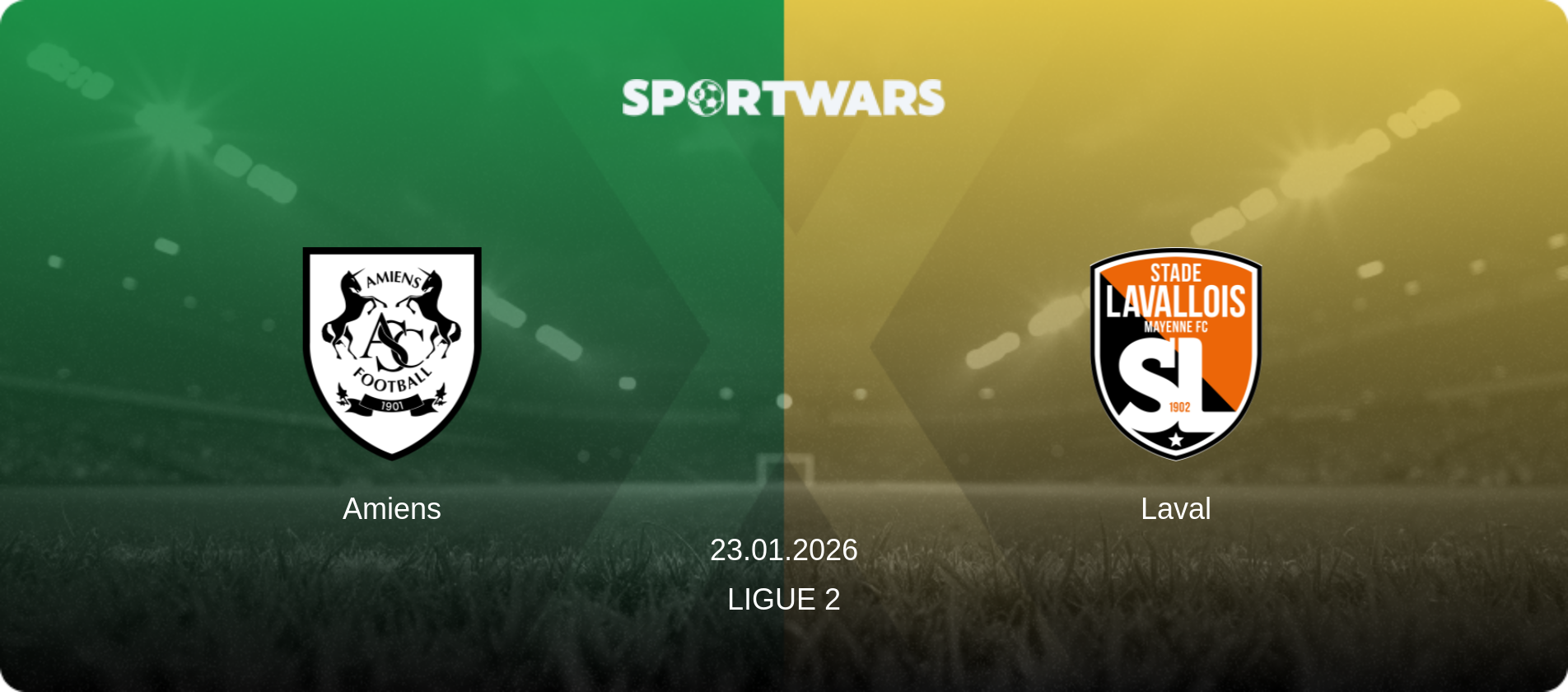 Amiens — Laval, 23.01.2026 — Ligue 2 (match preview)
