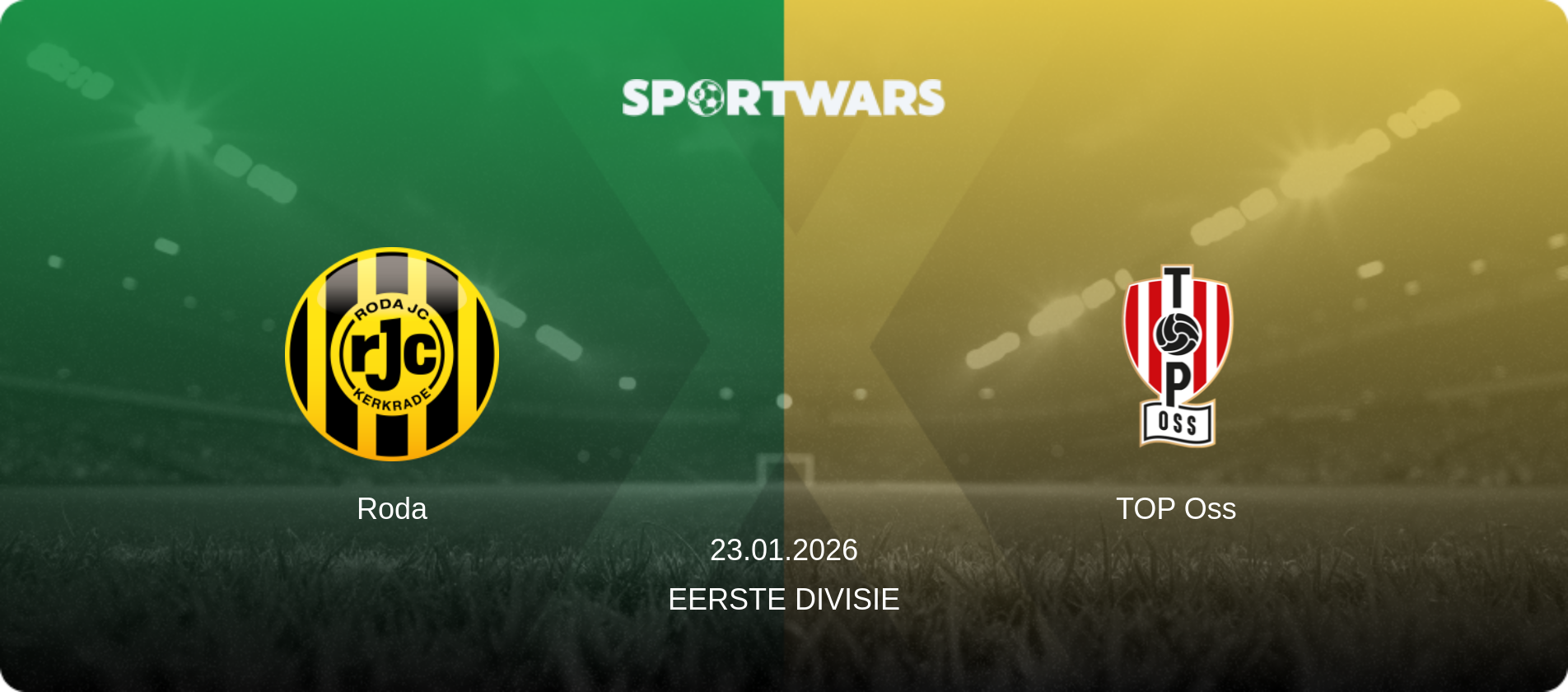 Roda — TOP Oss, 23.01.2026 — Eerste Divisie (match preview)