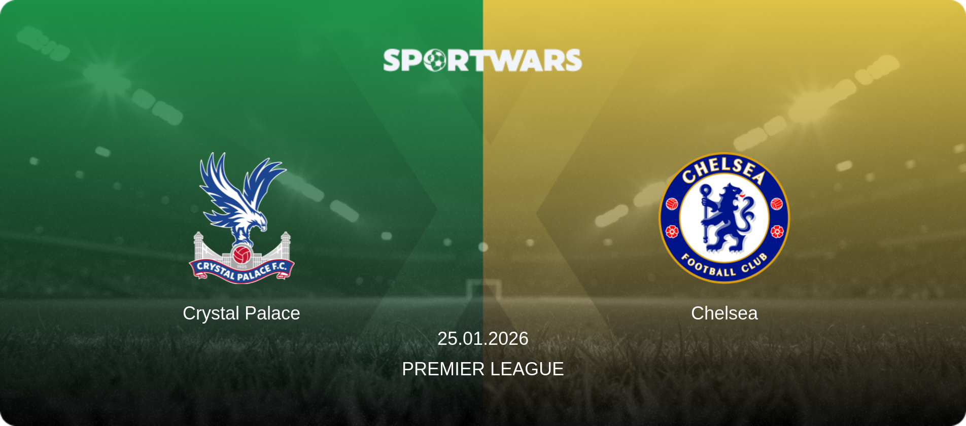Crystal Palace — Chelsea, 25.01.2026 — Premier League (match preview)