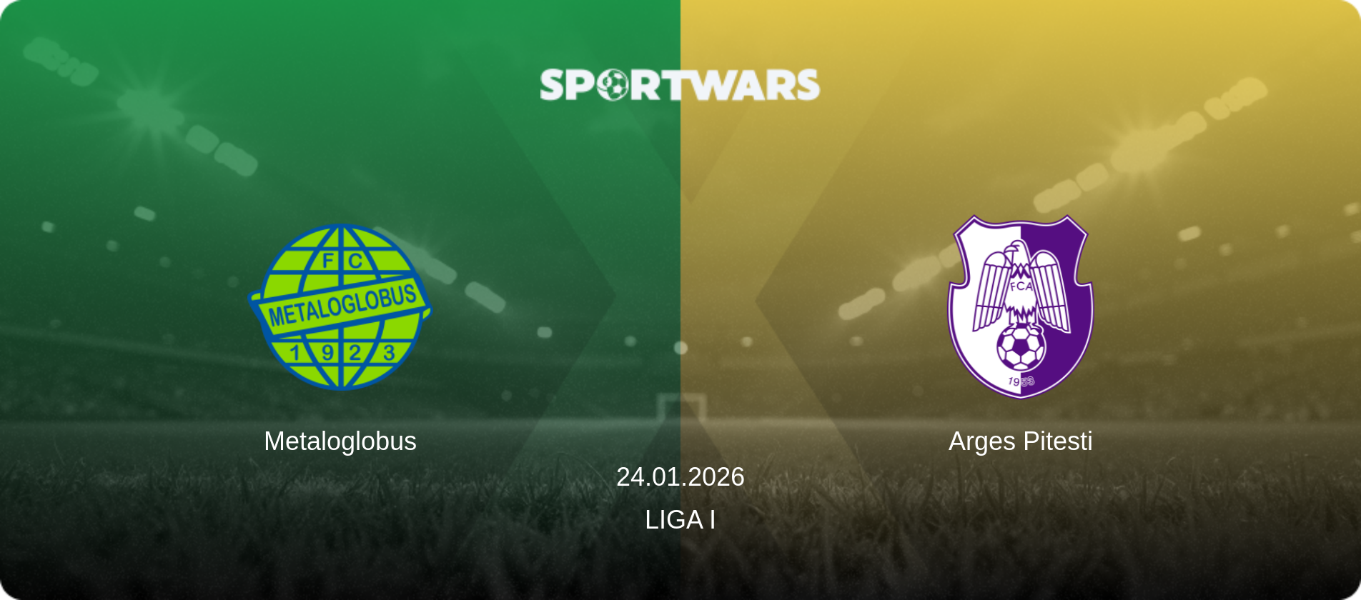 Metaloglobus — Arges Pitesti, 24.01.2026 — Liga I (match preview)