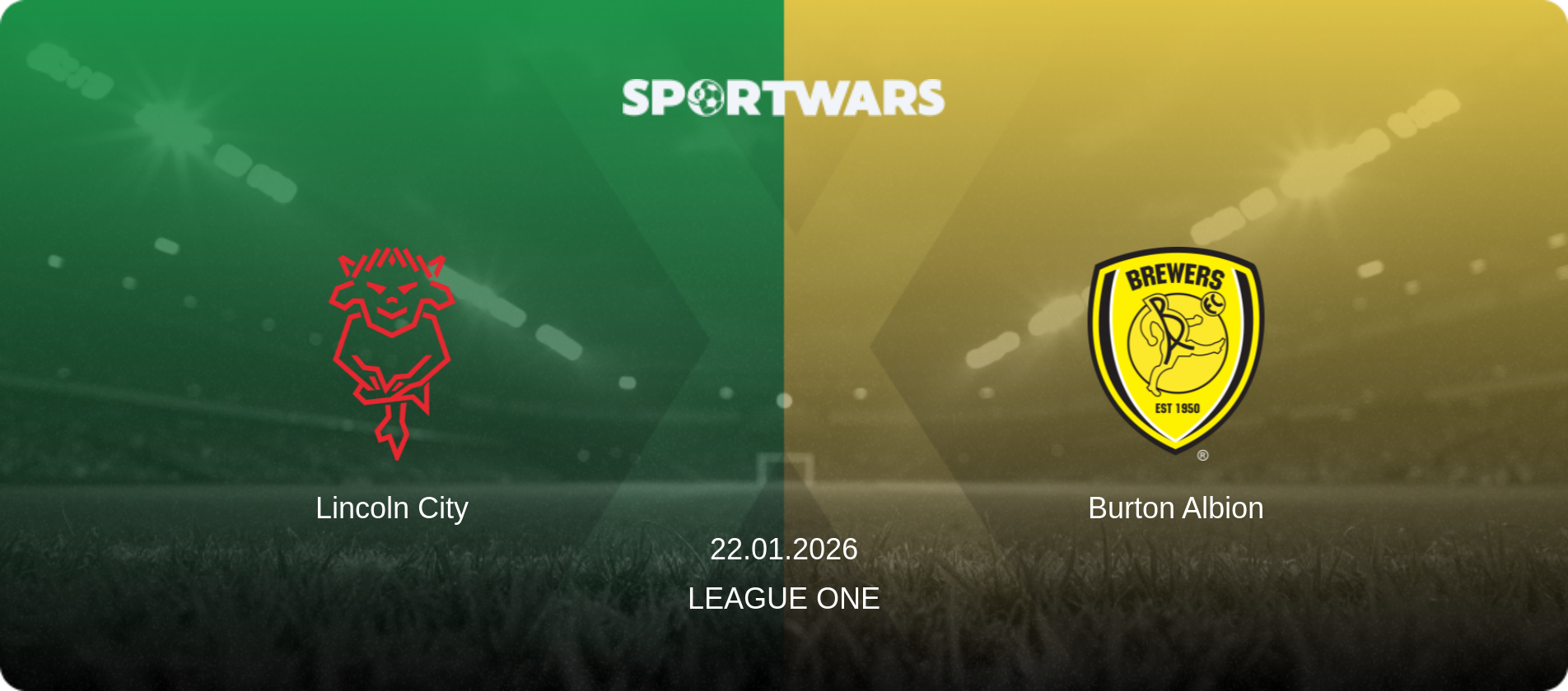 Lincoln City — Burton Albion, 22.01.2026 — League One (match preview)