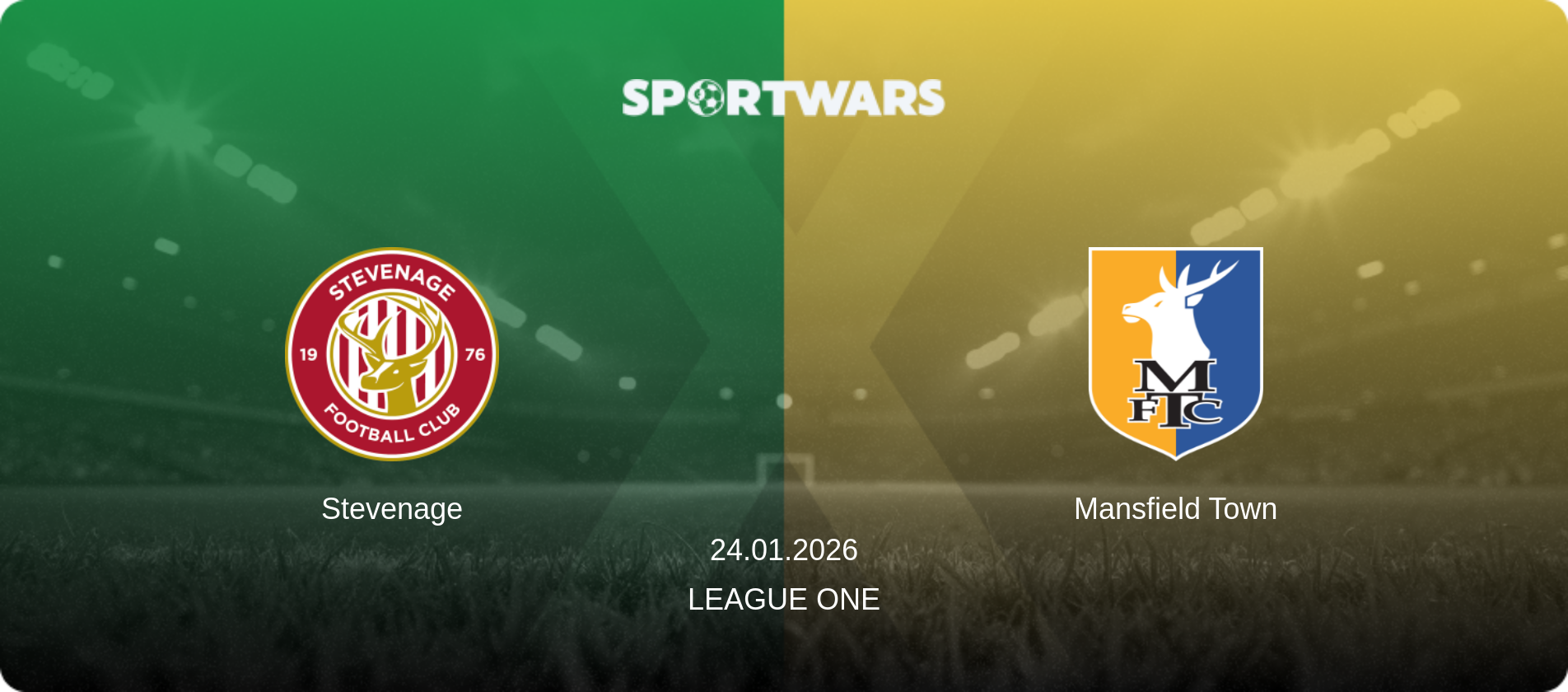 Stevenage — Mansfield Town, 24.01.2026 — League One (match preview)