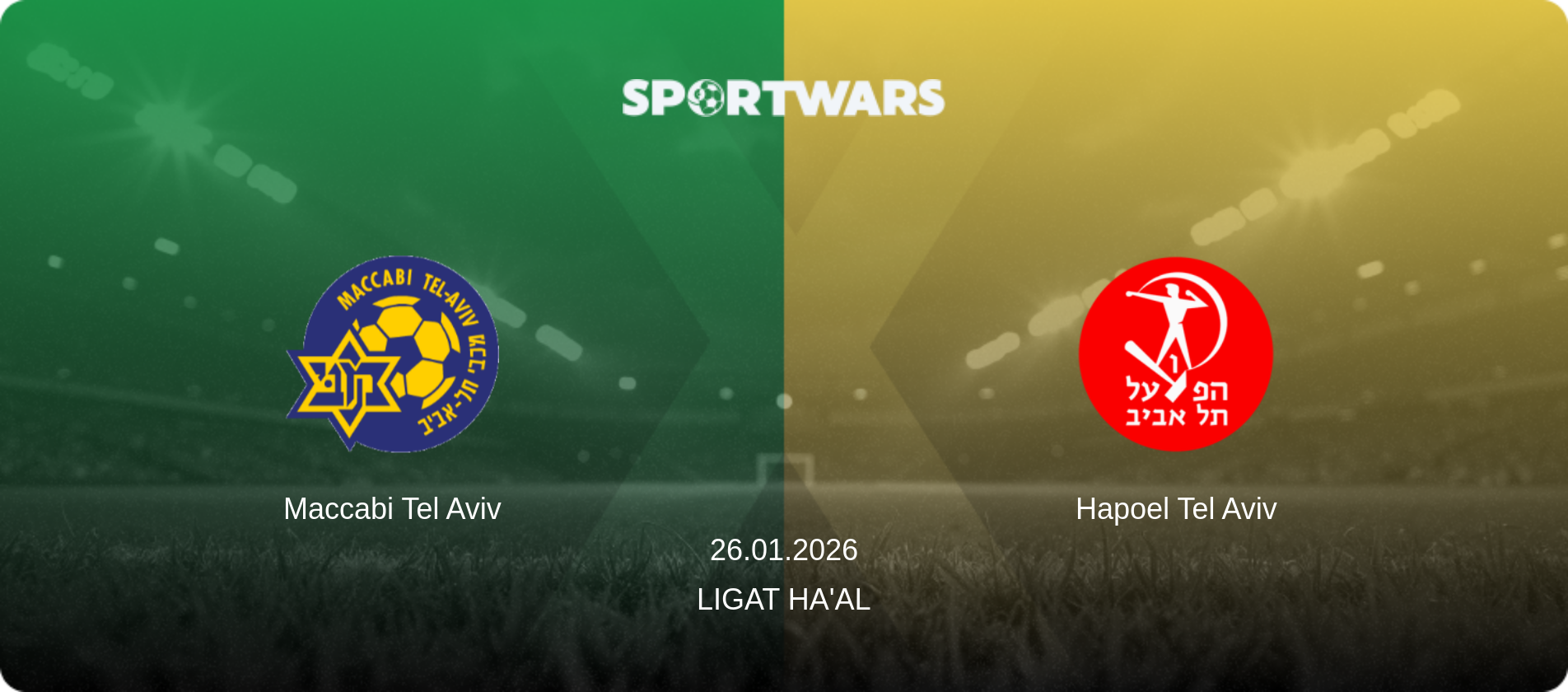 Maccabi Tel Aviv — Hapoel Tel Aviv, 26.01.2026 — Ligat Ha'al (match preview)