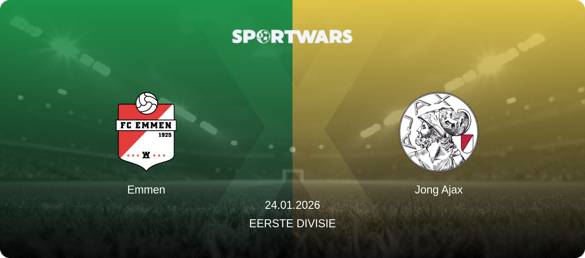Emmen — Jong Ajax, 24.01.2026 — Eerste Divisie (match preview)