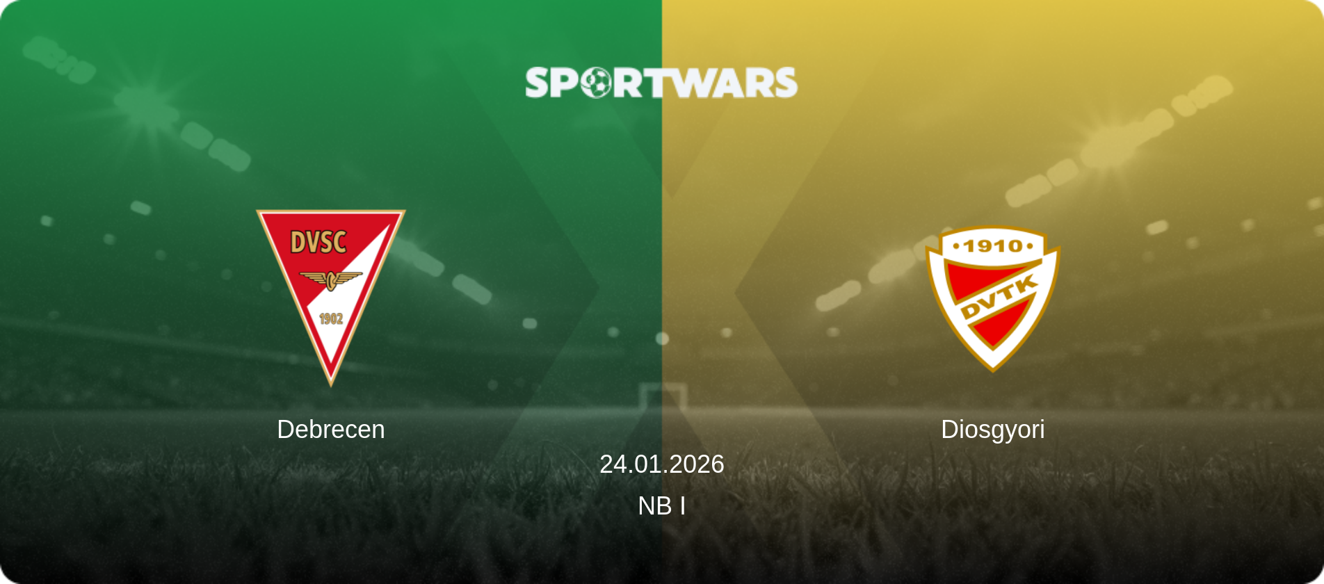 Debrecen — Diosgyori, 24.01.2026 — NB I (match preview)
