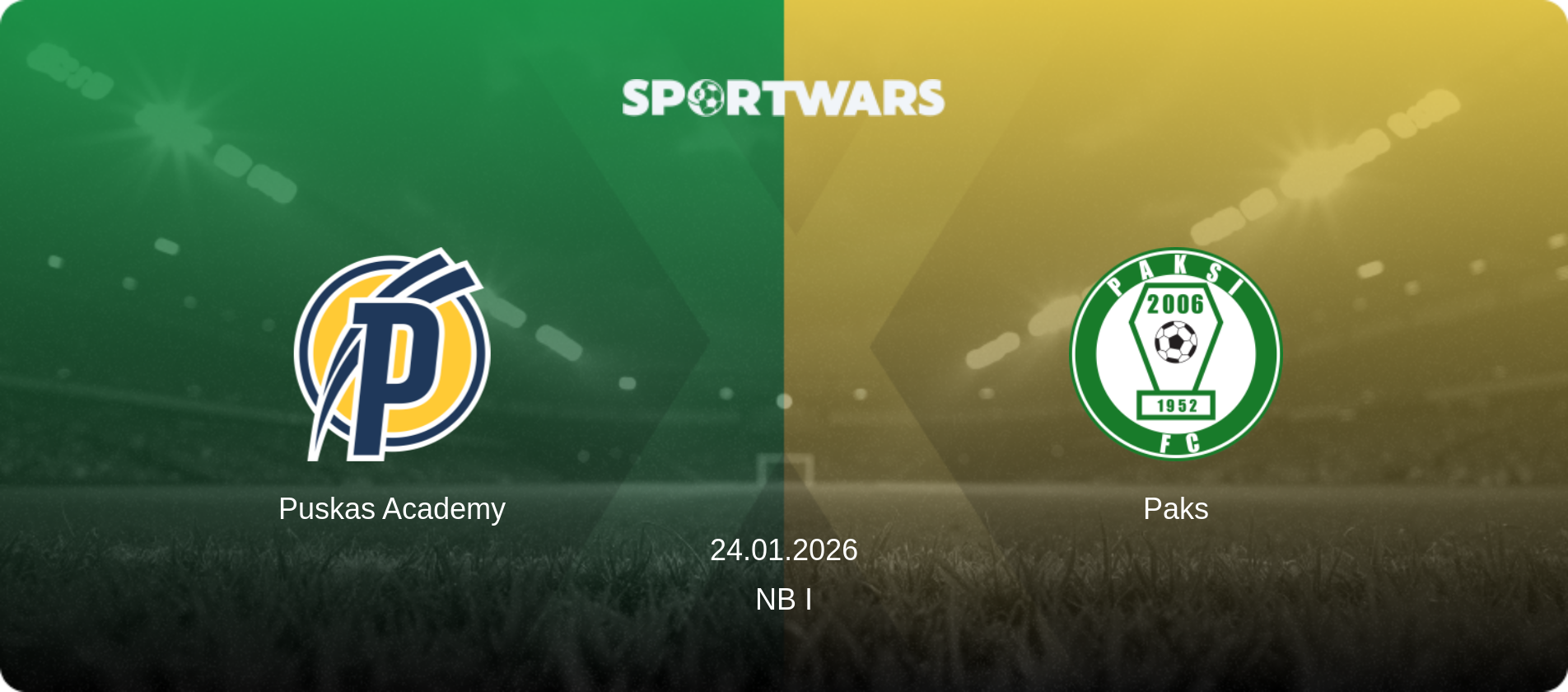 Puskas Academy — Paks, 24.01.2026 — NB I (match preview)