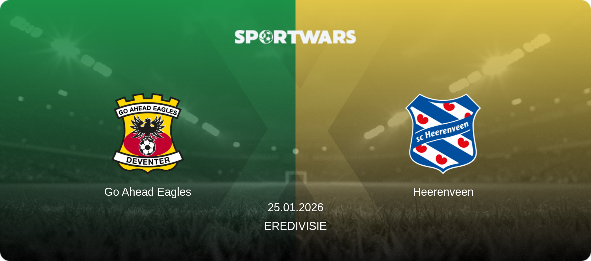 Go Ahead Eagles — Heerenveen, 25.01.2026 — Eredivisie (match preview)