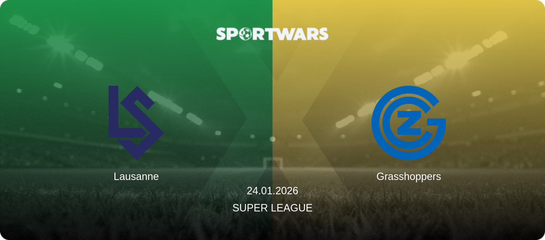 Lausanne — Grasshoppers, 24.01.2026 — Super League (match preview)