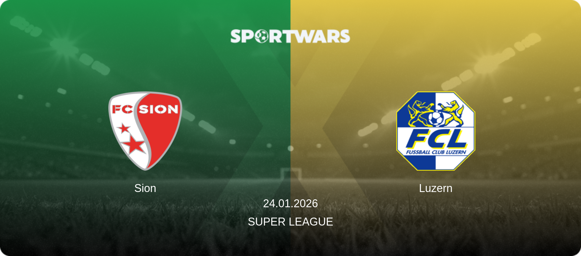 Sion — Luzern, 24.01.2026 — Super League (match preview)