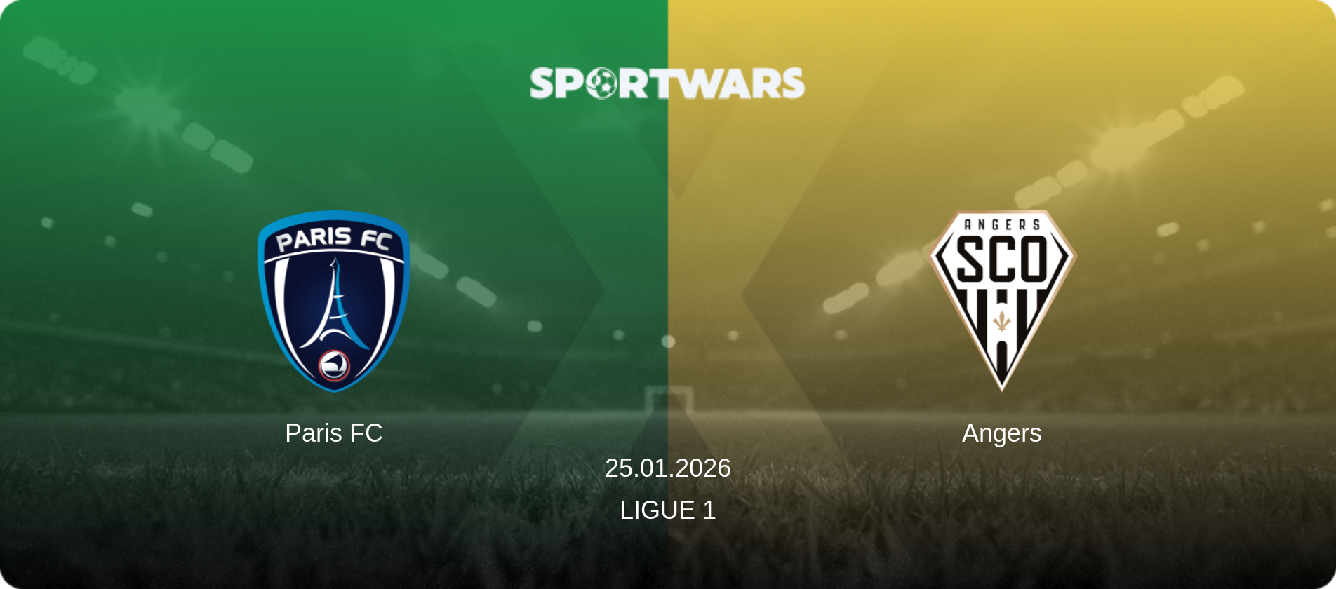 Paris FC — Angers, 25.01.2026 — Ligue 1 (match preview)