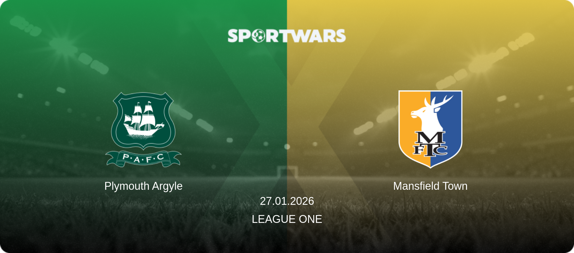 Plymouth Argyle — Mansfield Town, 27.01.2026 — League One (match preview)