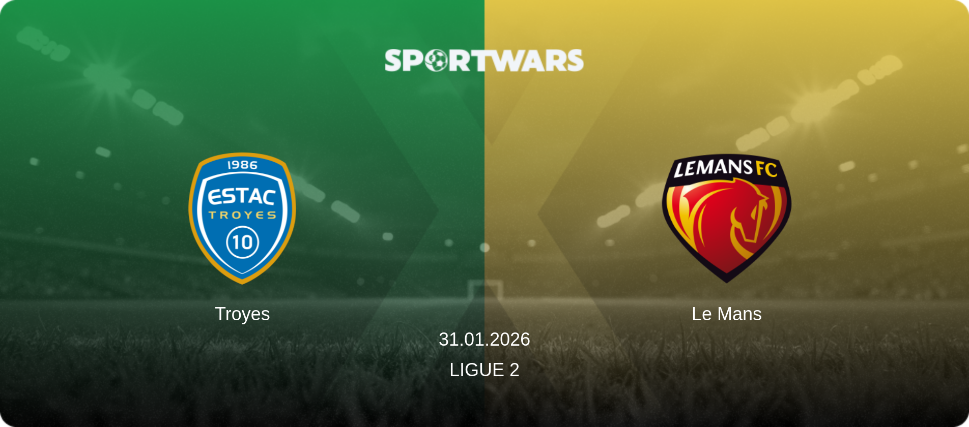 Troyes — Le Mans, 31.01.2026 — Ligue 2 (match preview)