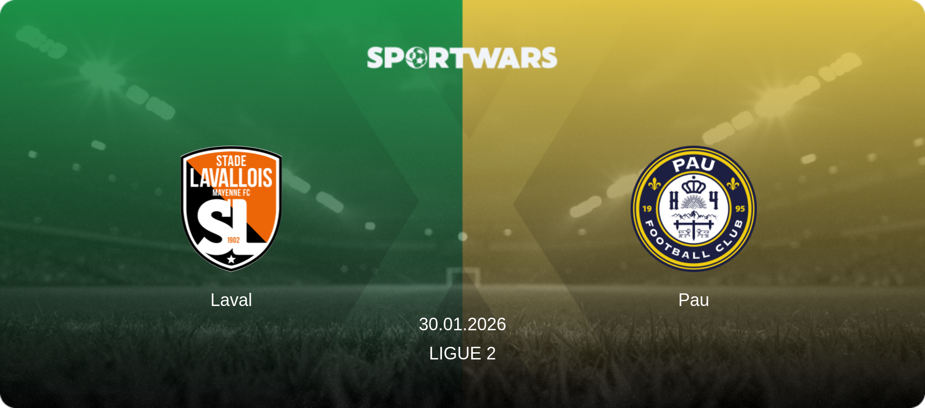 Laval — Pau, 30.01.2026 — Ligue 2 (match preview)