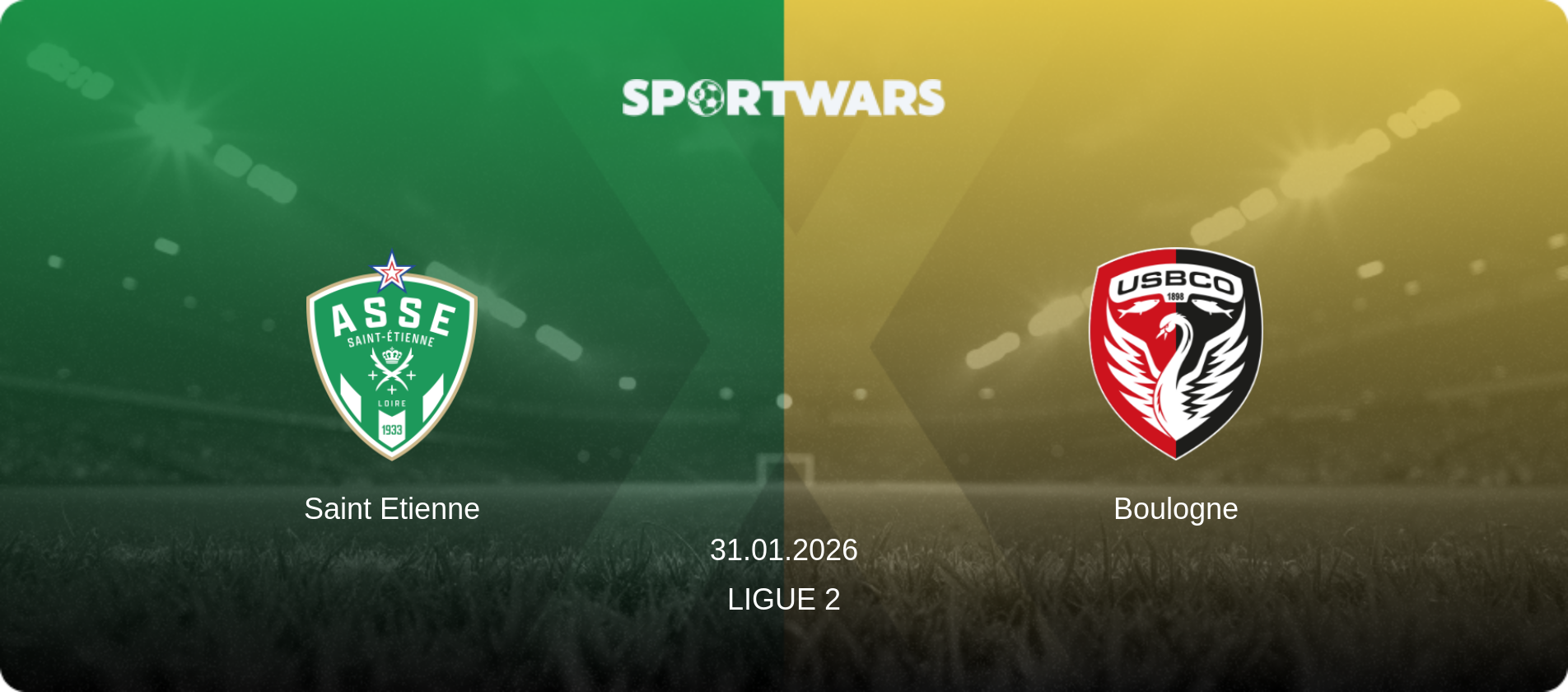 Saint Etienne — Boulogne, 31.01.2026 — Ligue 2 (match preview)