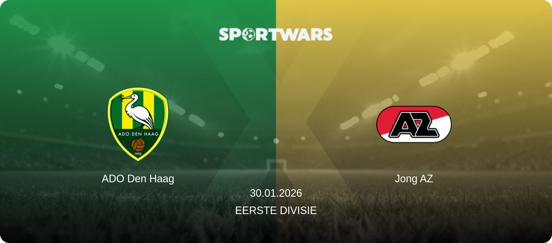 ADO Den Haag — Jong AZ, 30.01.2026 — Eerste Divisie (match preview)