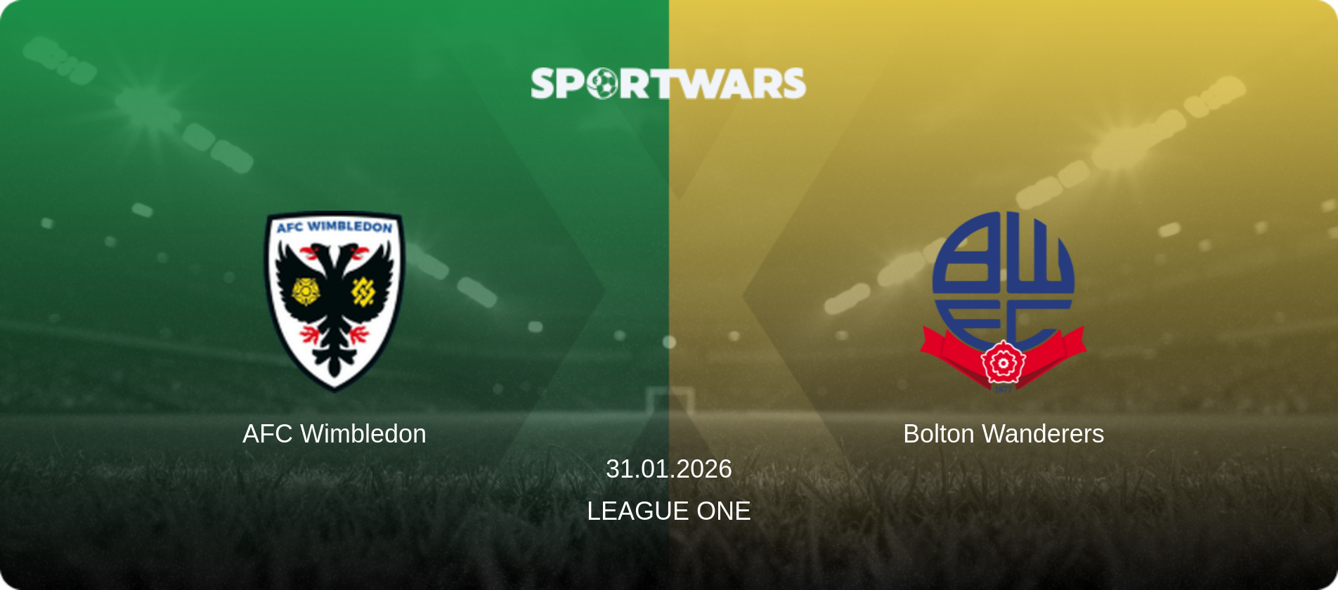 AFC Wimbledon — Bolton Wanderers, 31.01.2026 — League One (match preview)