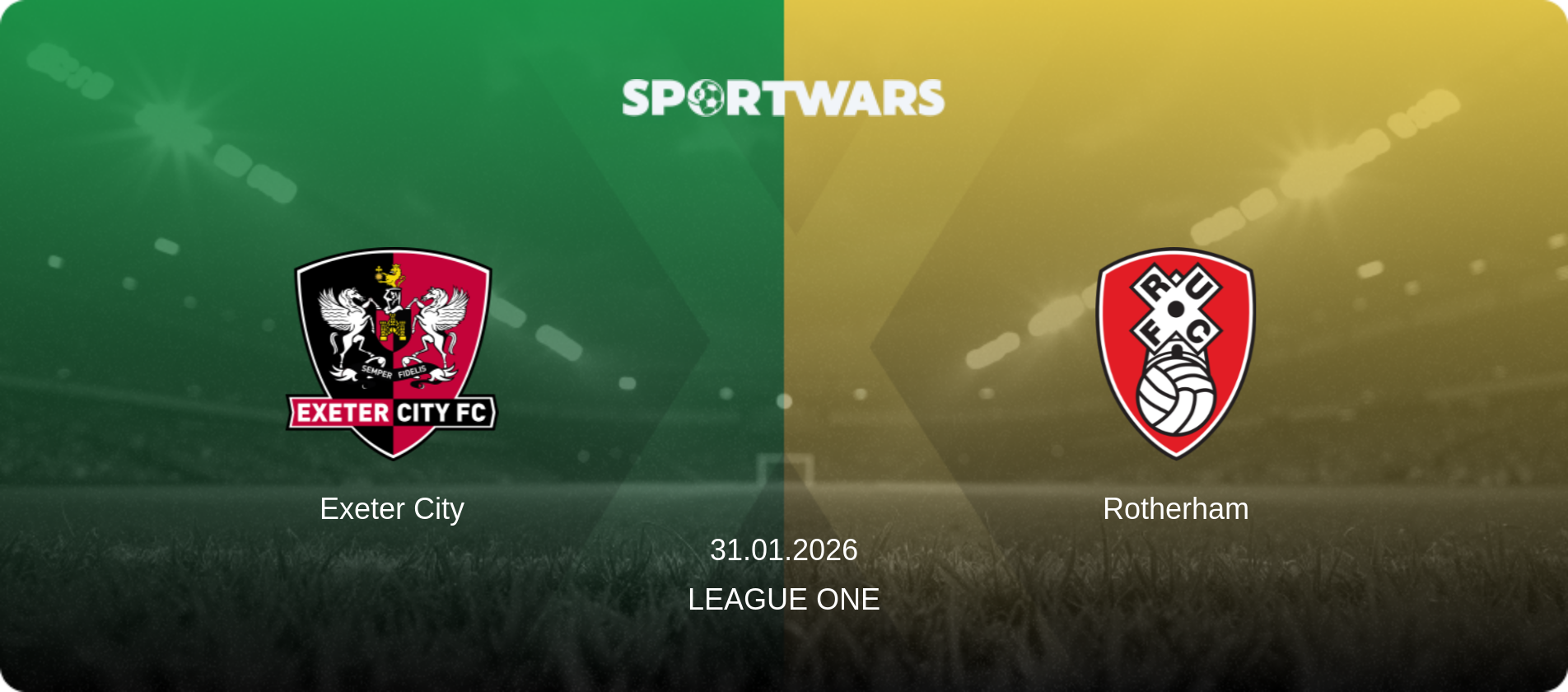 Exeter City — Rotherham, 31.01.2026 — League One (match preview)