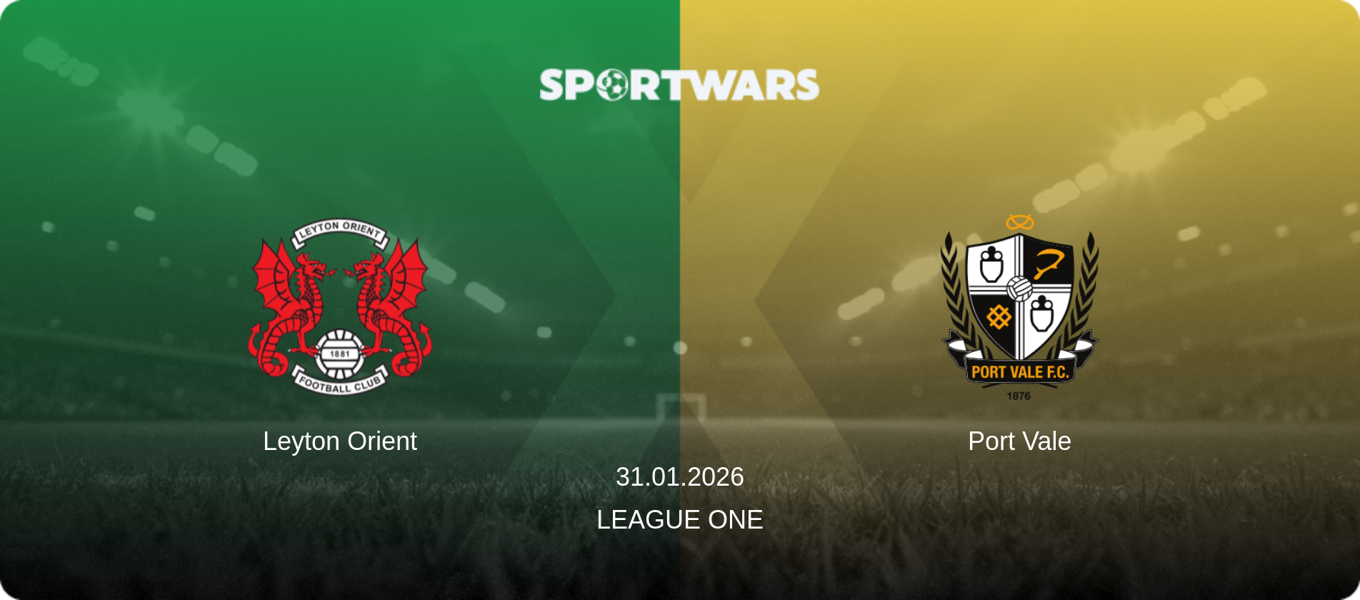 Leyton Orient — Port Vale, 31.01.2026 — League One (match preview)
