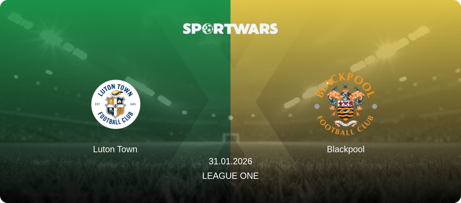 Luton Town — Blackpool, 31.01.2026 — League One (match preview)