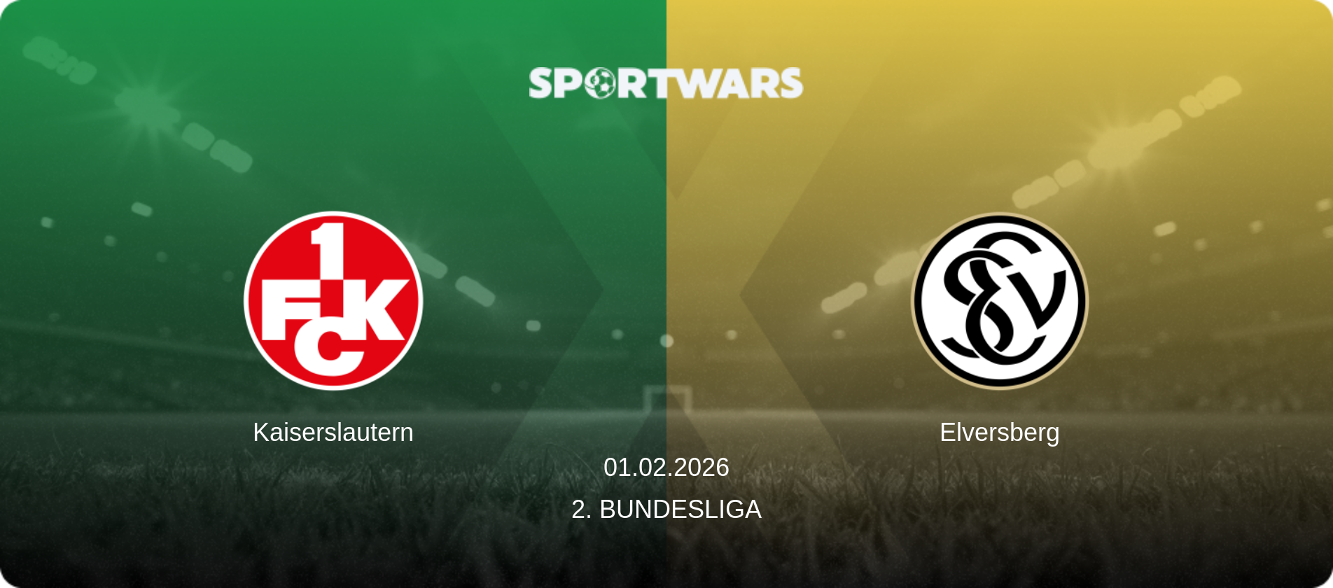 Kaiserslautern — Elversberg, 01.02.2026 — 2. Bundesliga (match preview)