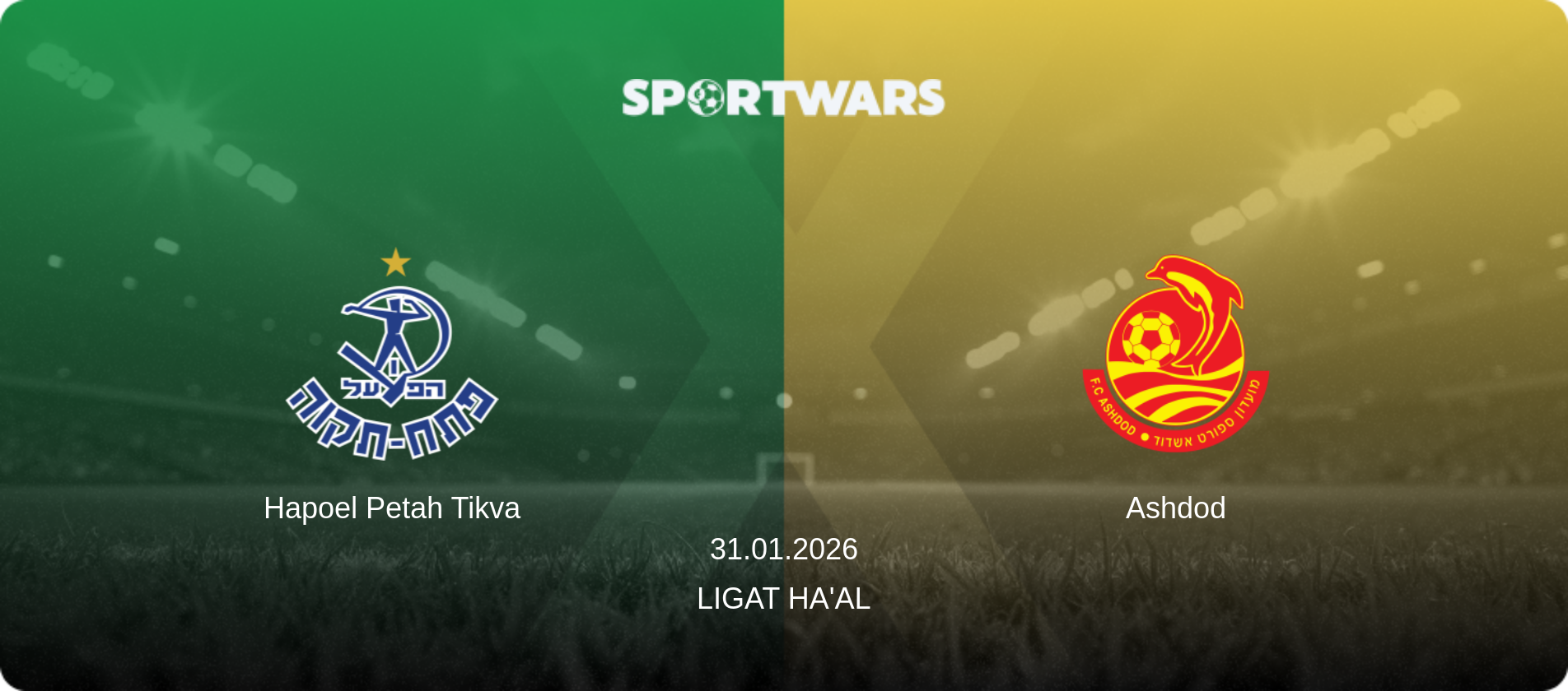 Hapoel Petah Tikva — Ashdod, 31.01.2026 — Ligat Ha'al (match preview)