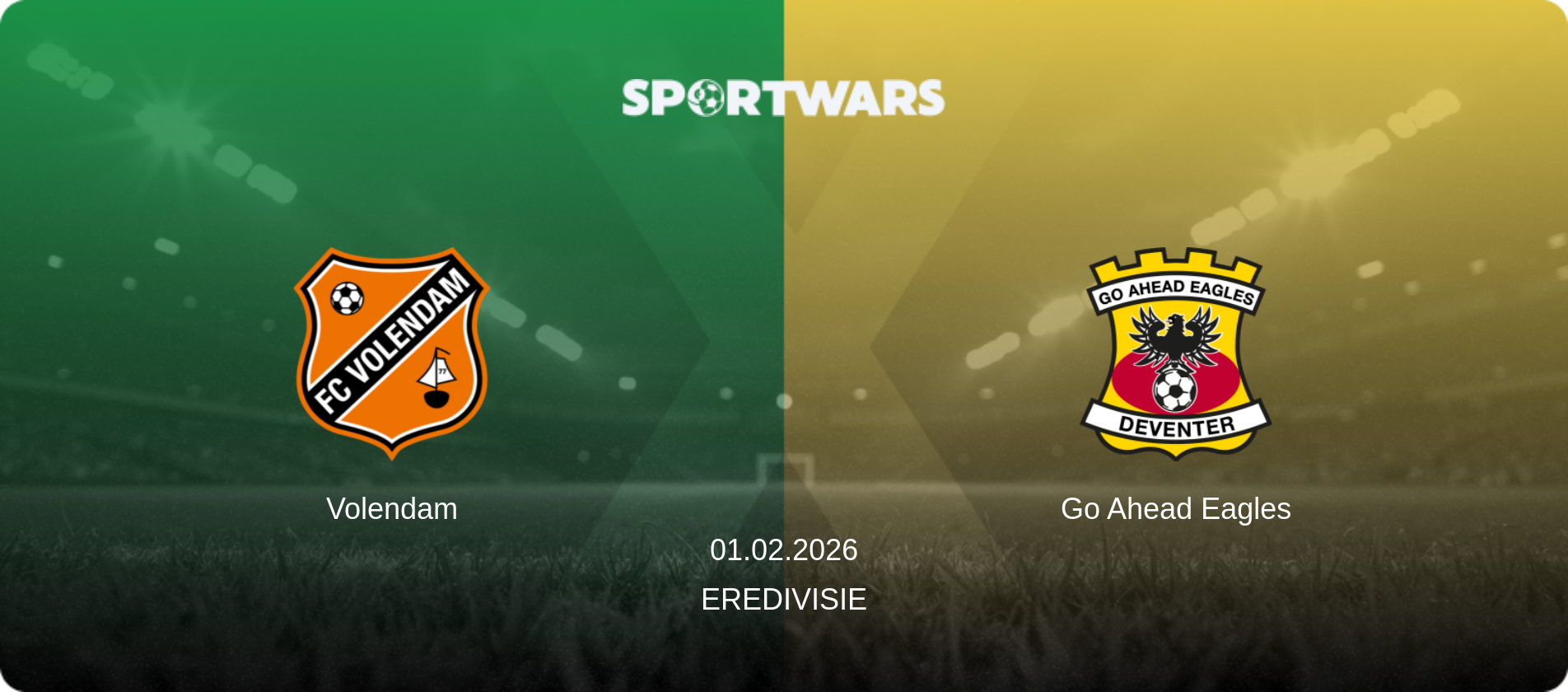 Volendam — Go Ahead Eagles, 01.02.2026 — Eredivisie (match preview)