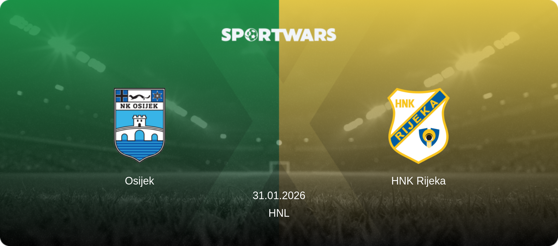 Osijek — HNK Rijeka, 31.01.2026 — HNL (match preview)