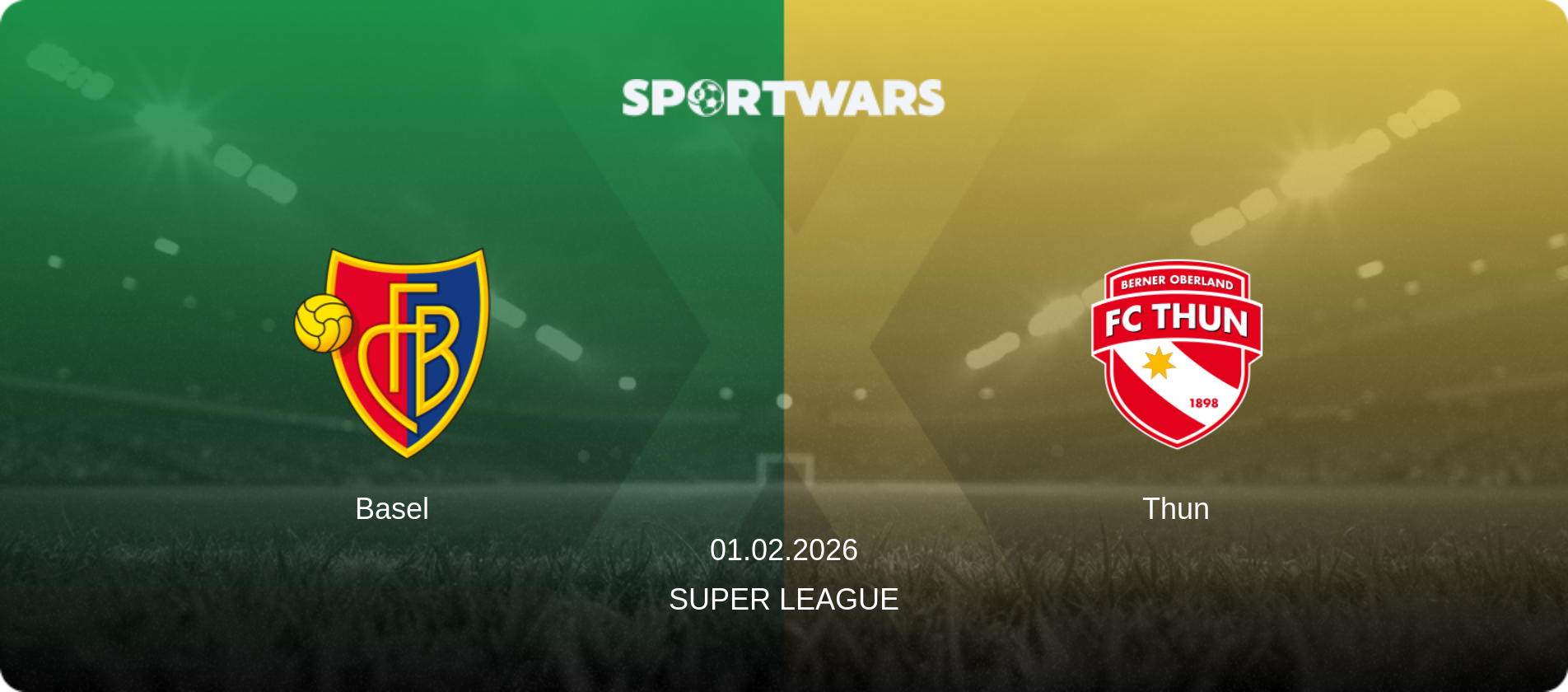 Basel — Thun, 01.02.2026 — Super League (match preview)