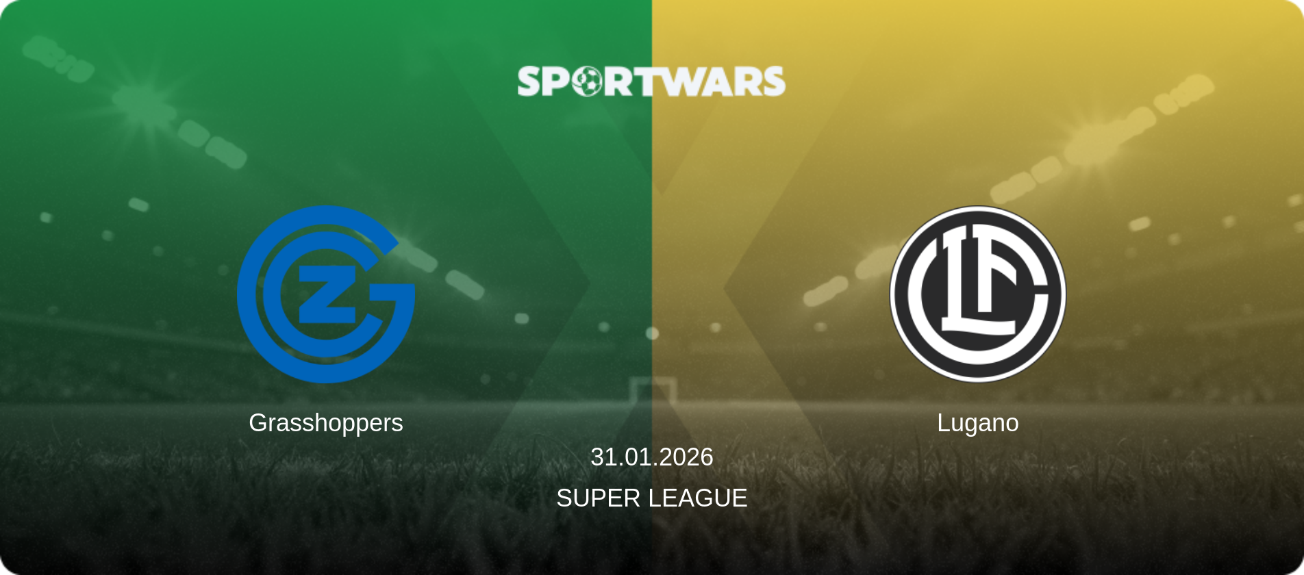Grasshoppers — Lugano, 31.01.2026 — Super League (match preview)