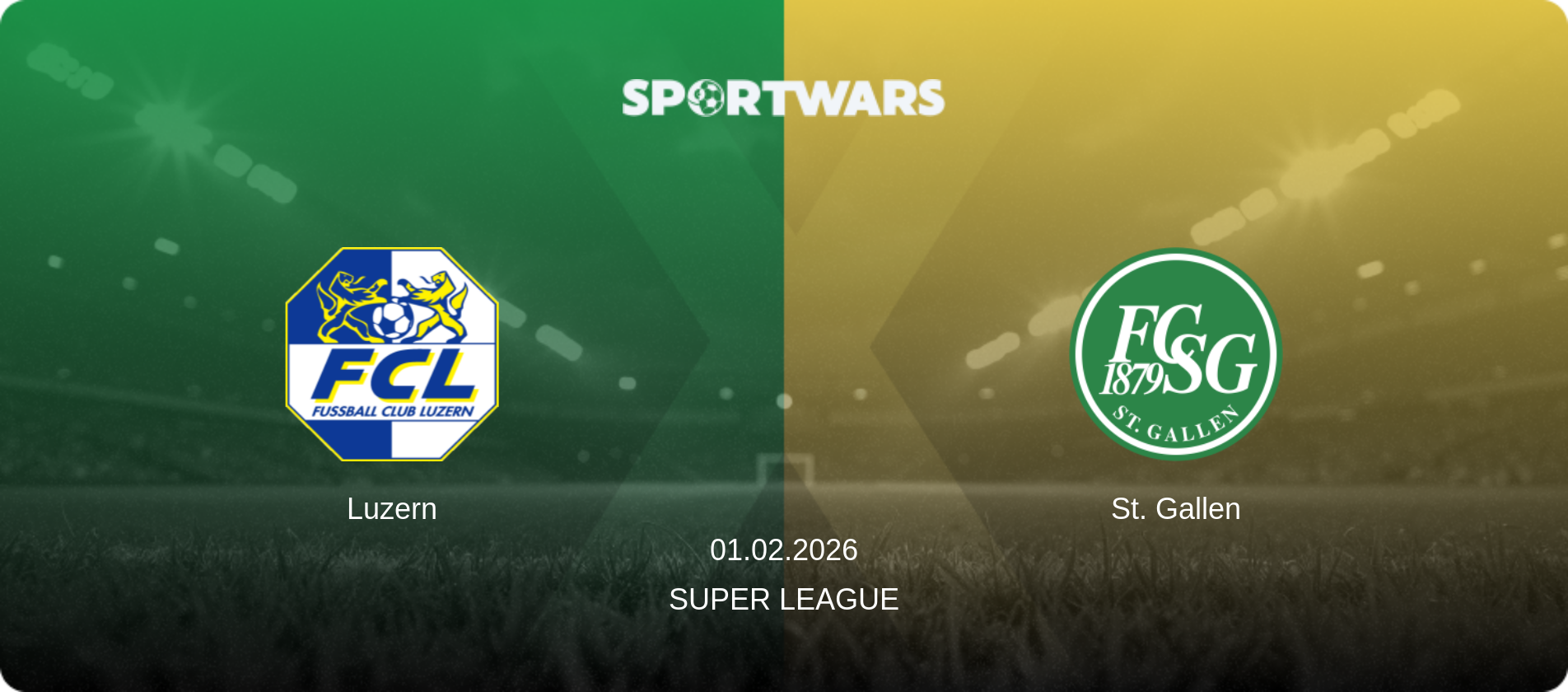 Luzern — St. Gallen, 01.02.2026 — Super League (match preview)