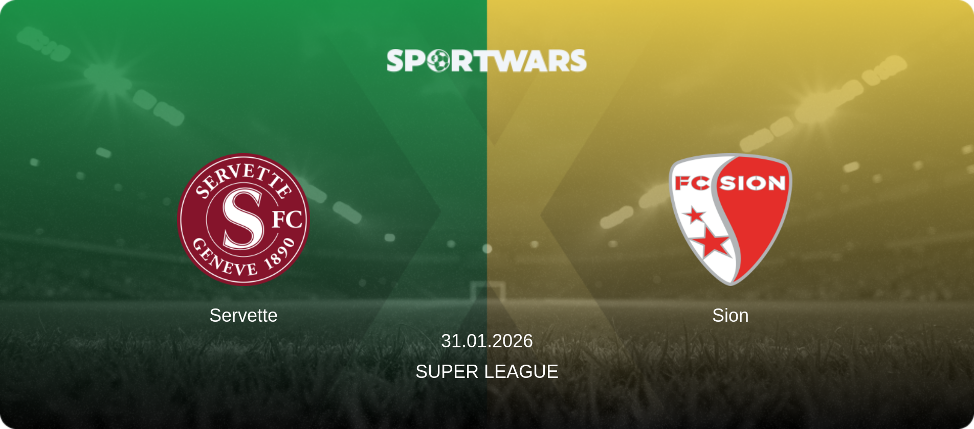 Servette — Sion, 31.01.2026 — Super League (match preview)