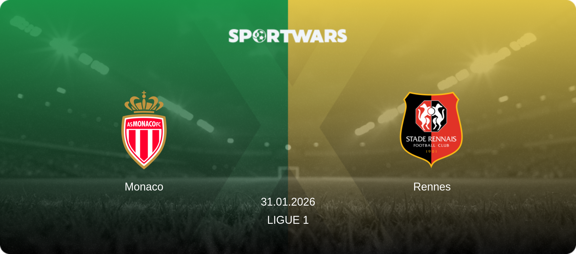 Monaco — Rennes, 31.01.2026 — Ligue 1 (match preview)