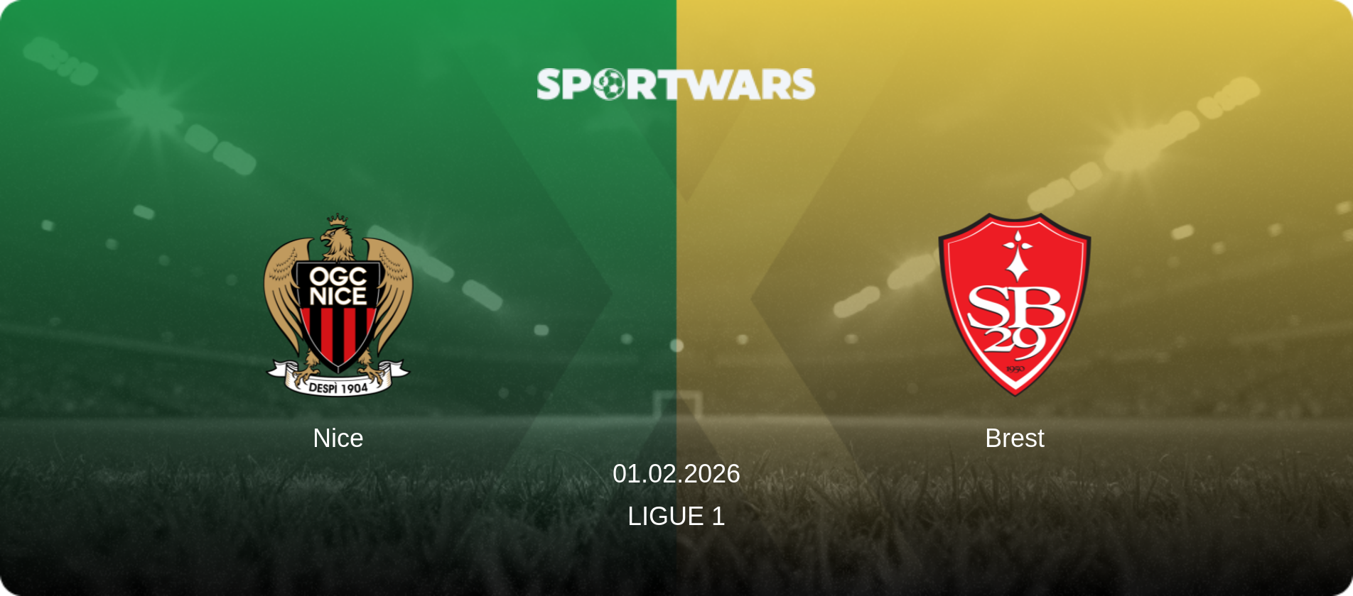 Nice — Brest, 01.02.2026 — Ligue 1 (match preview)