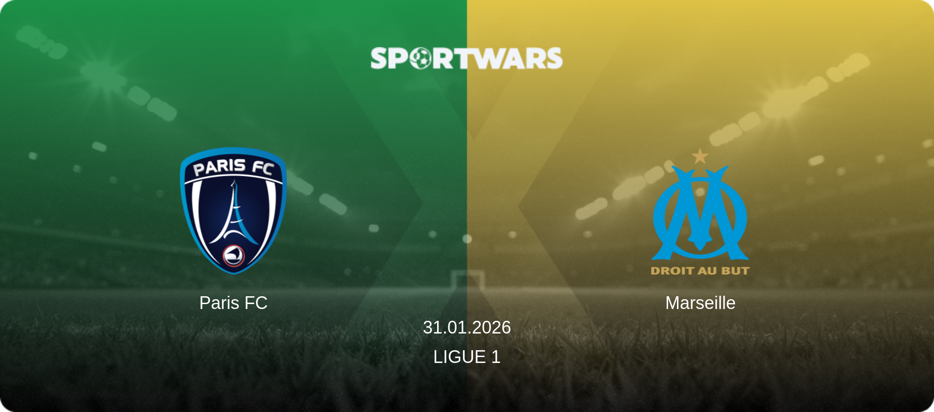 Paris FC — Marseille, 31.01.2026 — Ligue 1 (match preview)