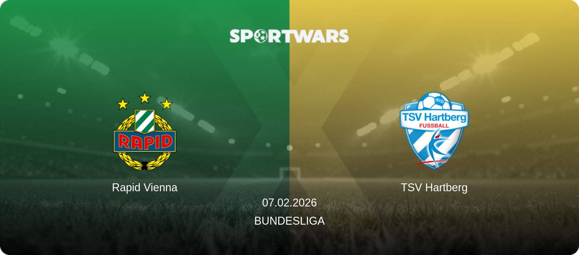 Rapid Vienna — TSV Hartberg, 07.02.2026 — Bundesliga (match preview)